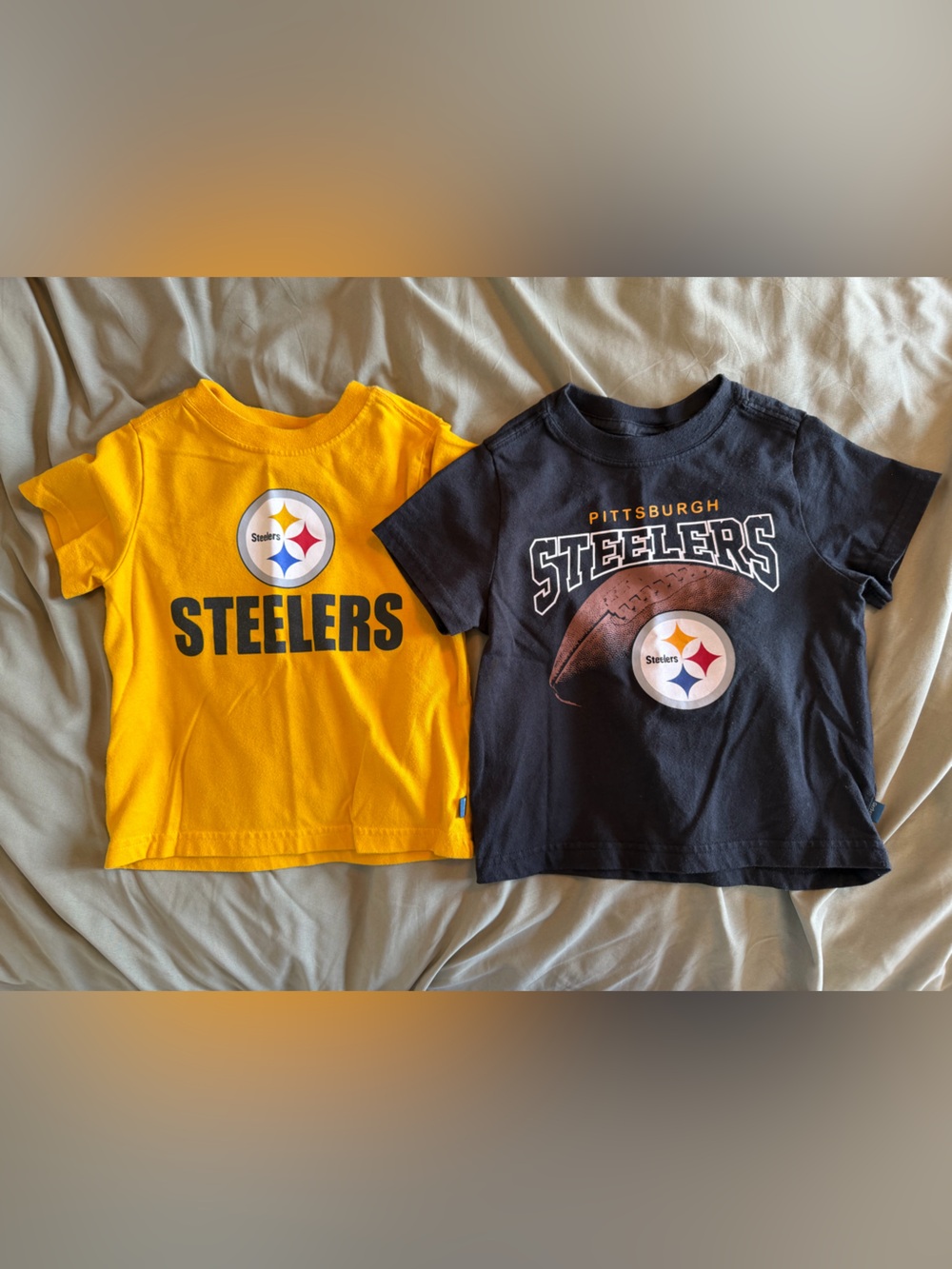 NFL Steelers Team Apparel Gerber Toddler Tees, Size 2T